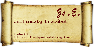 Zsilinszky Erzsébet névjegykártya